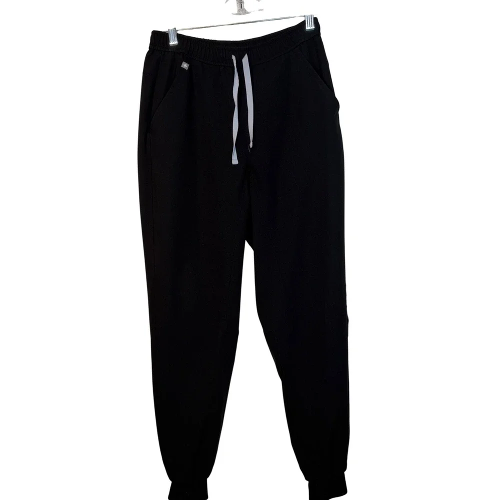 FIGS Tansen‎ Jogger Scrub Pants Black Mens Small 30x29.5 Stretch EUC